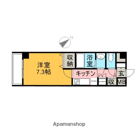 サンフラワー荻窪(1K/5階)の間取り写真