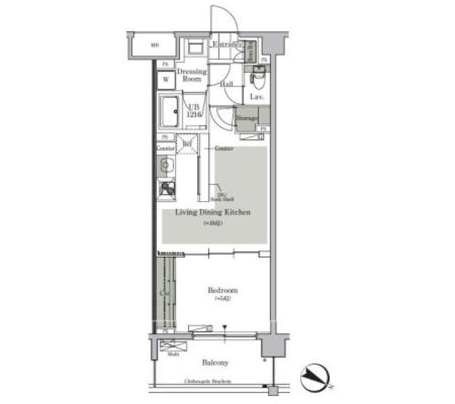 パークキューブ西ヶ原ステージ(1LDK/B2階)の間取り写真