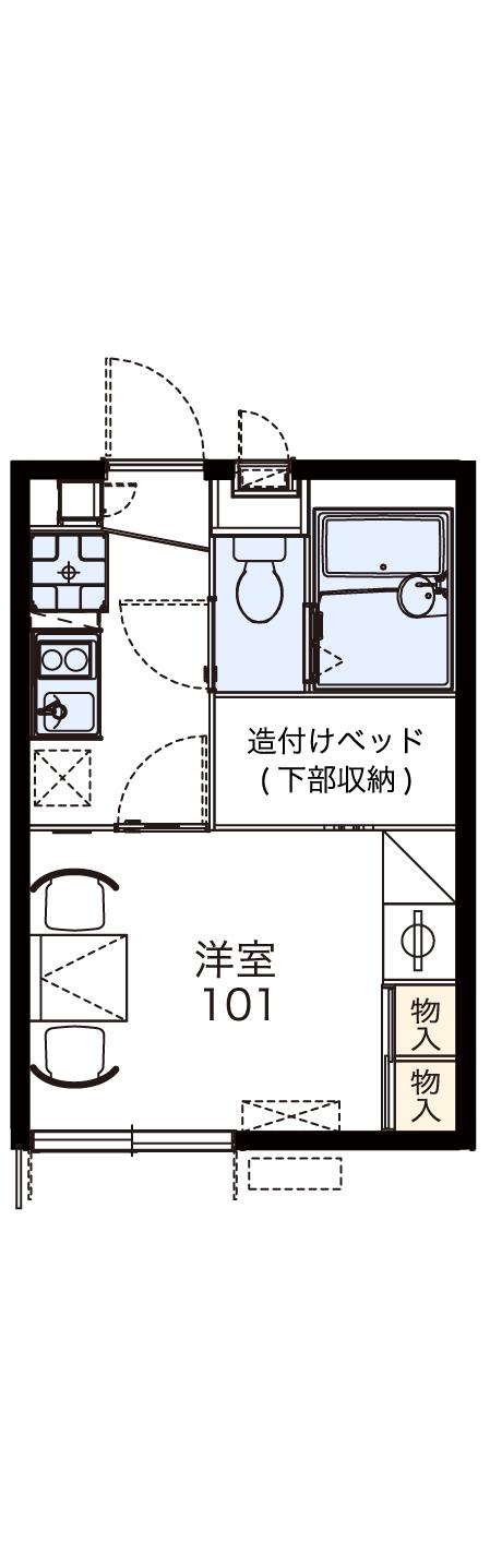 レオパレスグレース 2階階 間取り