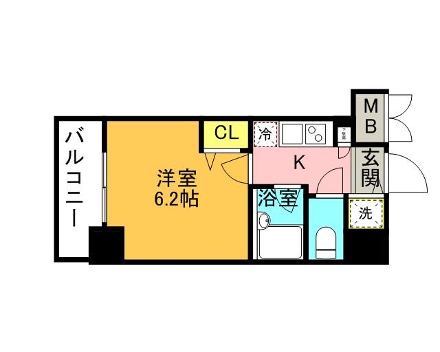 ガーラ・ステージ大塚駅前(1K/12階)の間取り写真