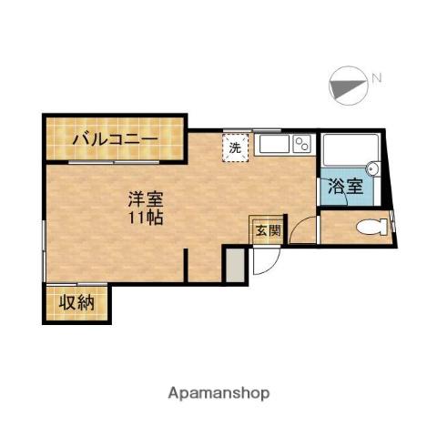 メゾンエーグレット(ワンルーム/2階)の間取り写真