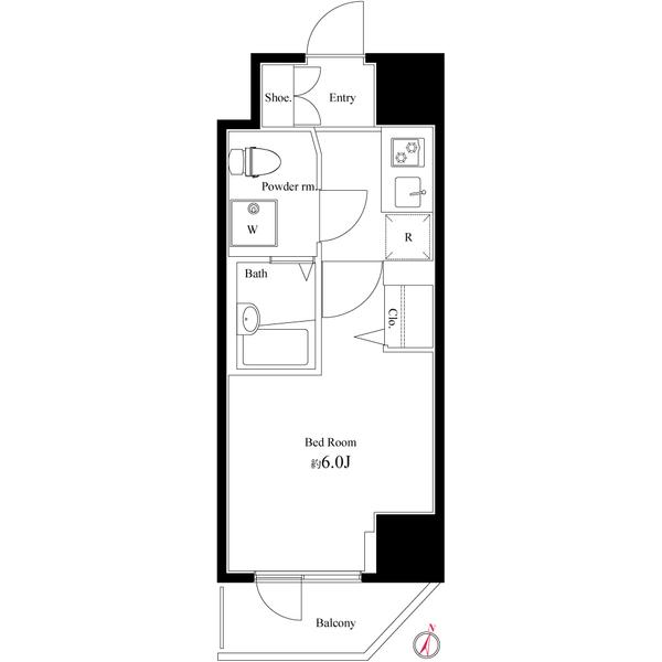 ハーモニーレジデンス池袋#003 9階階 間取り