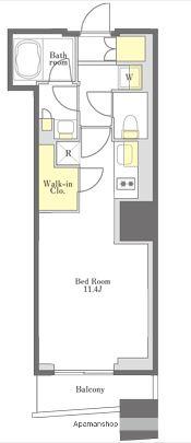 プライムメゾン大塚(ワンルーム/9階)の間取り写真