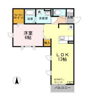 CRAPE MYRTLE駒沢公園通(1LDK/2階)の間取り写真