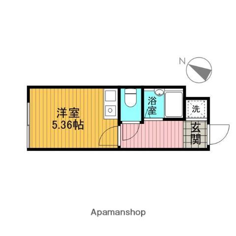 ドゥマールイタバシ(ワンルーム/2階)の間取り写真