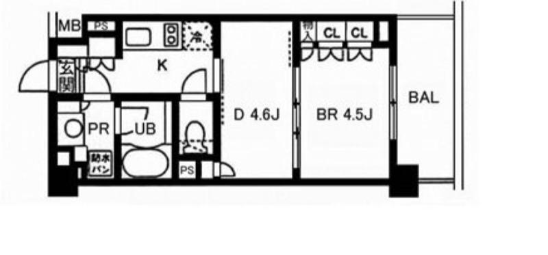 レジディア池袋(2K/3階)の間取り写真