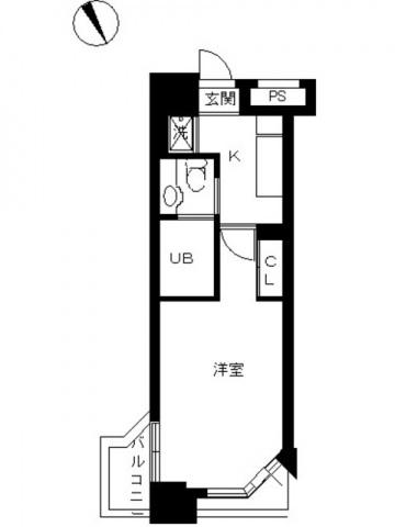 スカイコート新宿壱番館(1K/5階)の間取り写真