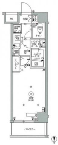 スカイコート中野沼袋 7階階 間取り