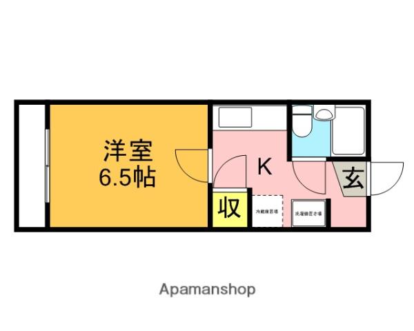 パストラルハイム(1K/2階)の間取り写真