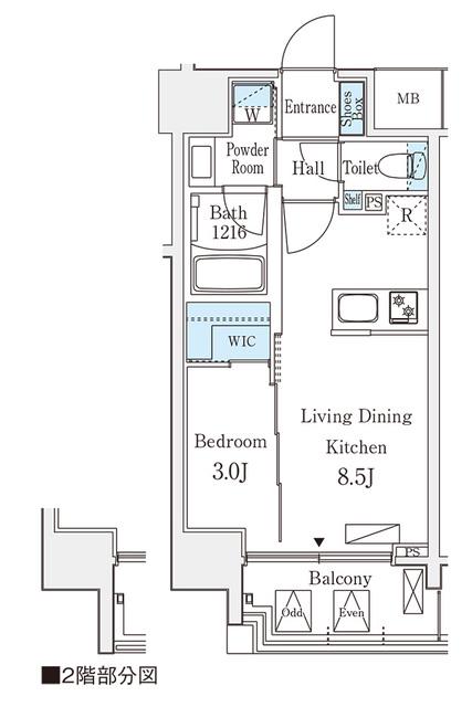 デュオフラッツ池袋(1LDK/10階)の間取り写真