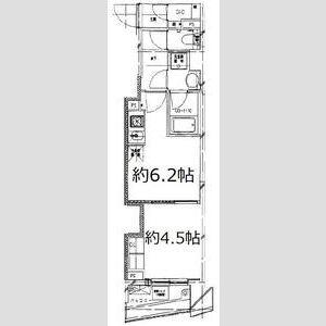 S-FORT中板橋(1DK/4階)の間取り写真
