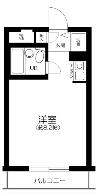 ハイネスプラザ新宿5 2階階 間取り