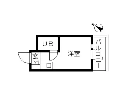 TOP自由ヶ丘第3(ワンルーム/3階)の間取り写真