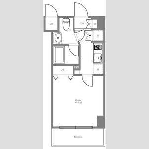 プレール・ドゥーク東京ノースⅡ(1K/8階)の間取り写真