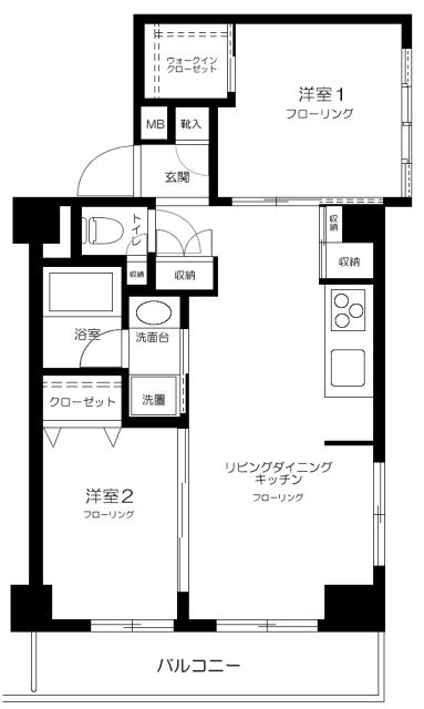 コーヅ白金台 7階階 間取り