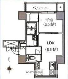 レジデンス王子山田屋(1LDK/4階)の間取り写真