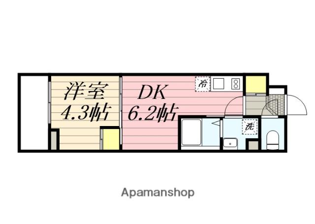HF西巣鴨レジデンスⅡ(1DK/4階)の間取り写真