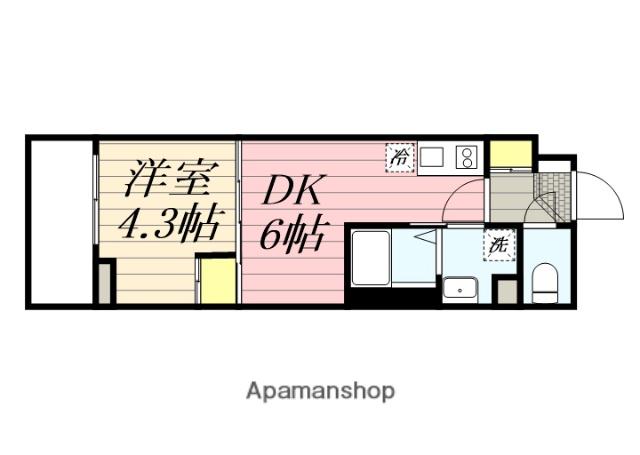 HF西巣鴨レジデンス(1DK/1階)の間取り写真