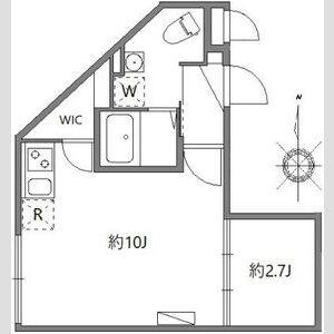 ソラシアレジデンス早稲田(1LDK/5階)の間取り写真