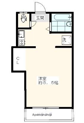ブルックス東十条(ワンルーム/2階)の間取り写真