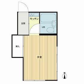 コーポメグ(ワンルーム/2階)の間取り写真