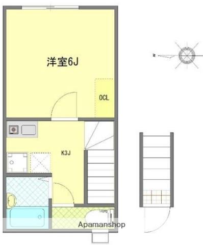 マウ東高円寺(1K/2階)の間取り写真