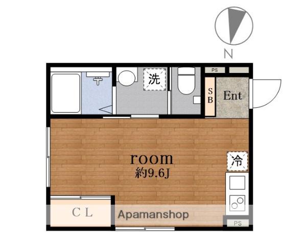 AQ FOREST赤羽西(ワンルーム/4階)の間取り写真