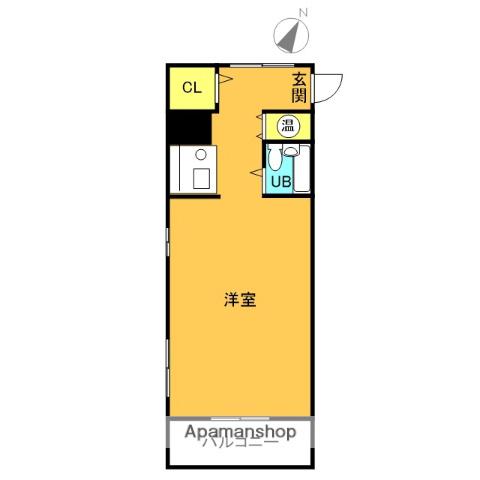 エスパース田町アネックス(1K/6階)の間取り写真