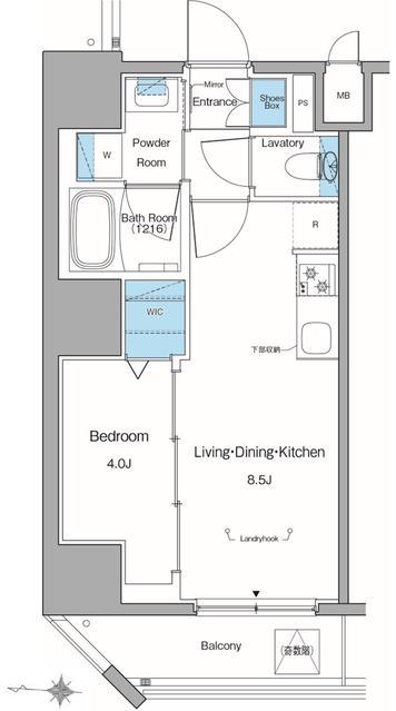 ルフォンリヴェント池袋(1LDK/9階)の間取り写真