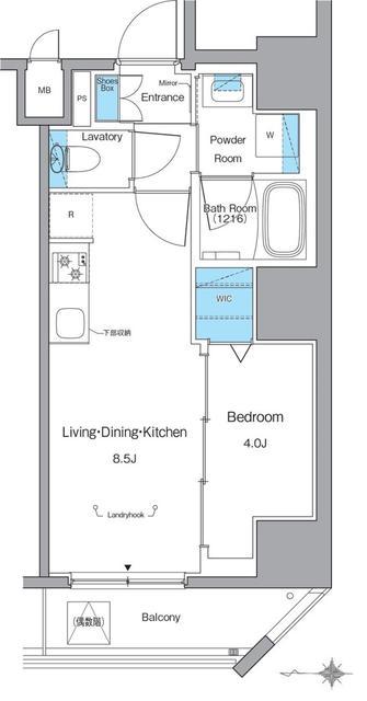 ルフォンリヴェント池袋(1LDK/10階)の間取り写真