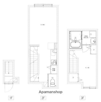 SOLUNA CRACIA OGIKUBOⅢ(1DK/2階)の間取り写真