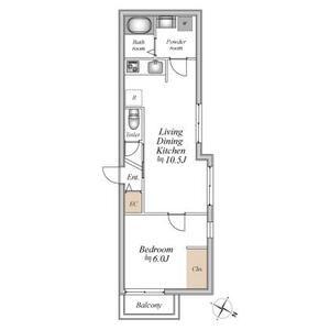 ザ・フォレスト明大前(1LDK/2階)の間取り写真