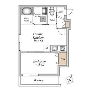ザ・フォレスト明大前(1DK/3階)の間取り写真