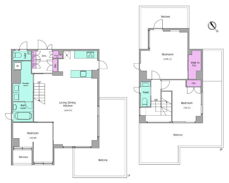アーバンパーク代々木(3LDK/7階)の間取り写真