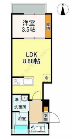 LE CIEL KAMISYAKUJII(1DK/3階)の間取り写真