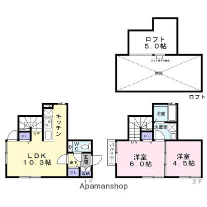 メゾンエレベス(2LDK/1階)の間取り写真