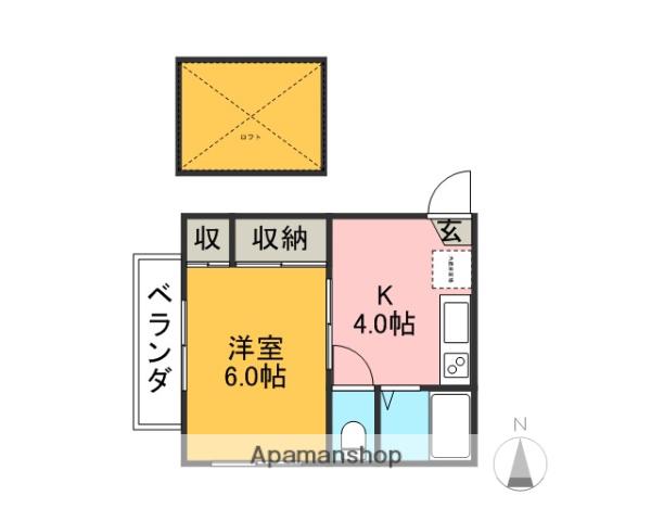 MY YOU HOUSE(1DK/1階)の間取り写真