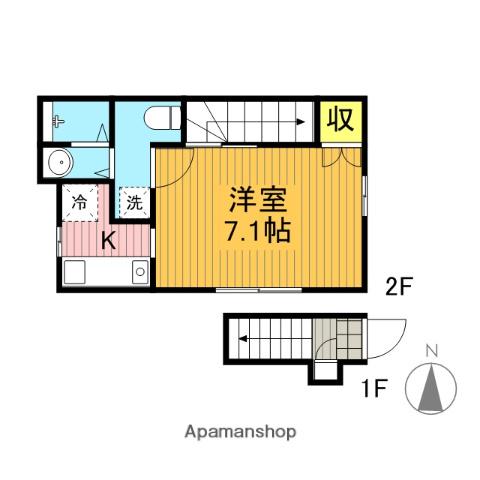 アイランディール若宮 2階階 間取り