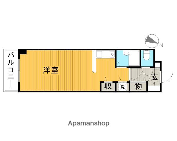 ゾンネンハイム武蔵関(1K/1階)の間取り写真