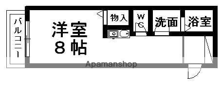 メゾンボヌール(ワンルーム/3階)の間取り写真