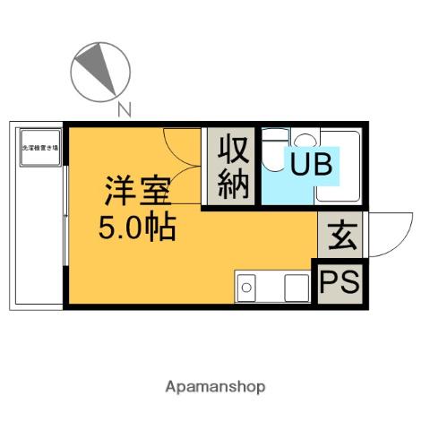 第一根岸ビル(3LDK/4階)の間取り写真