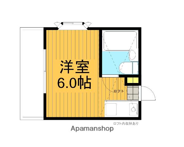 ステージ境南B(ワンルーム/1階)の間取り写真