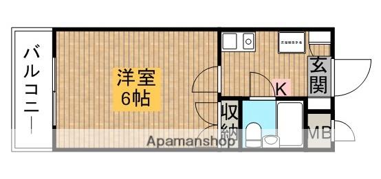 パールマンション三ノ輪(1K/2階)の間取り写真