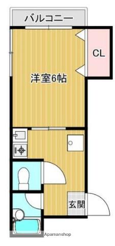 永和第2ビル(1K/3階)の間取り写真