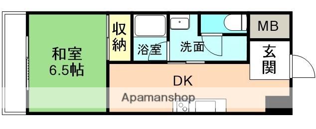 SHINO36BLDG(1DK/10階)の間取り写真