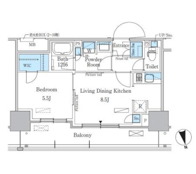 パークアクシス東陽町・親水公園 6階階 間取り