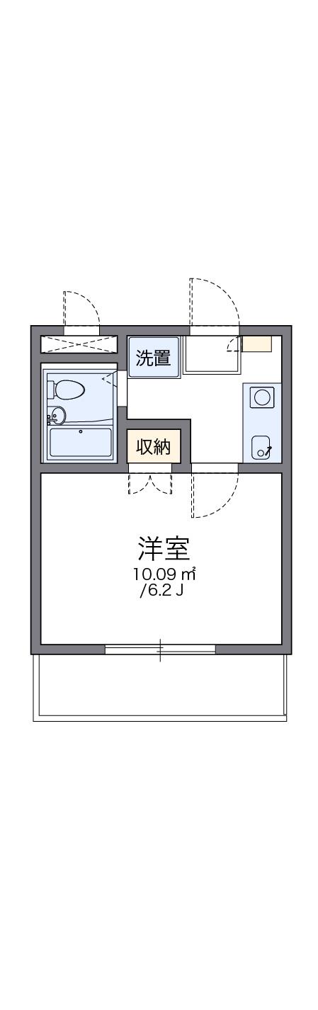 レオパレスキュービクル浅草橋 2階階 間取り