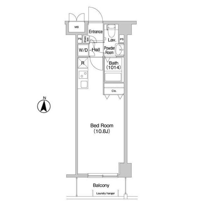 コンフォリア墨田立花(ワンルーム/6階)の間取り写真