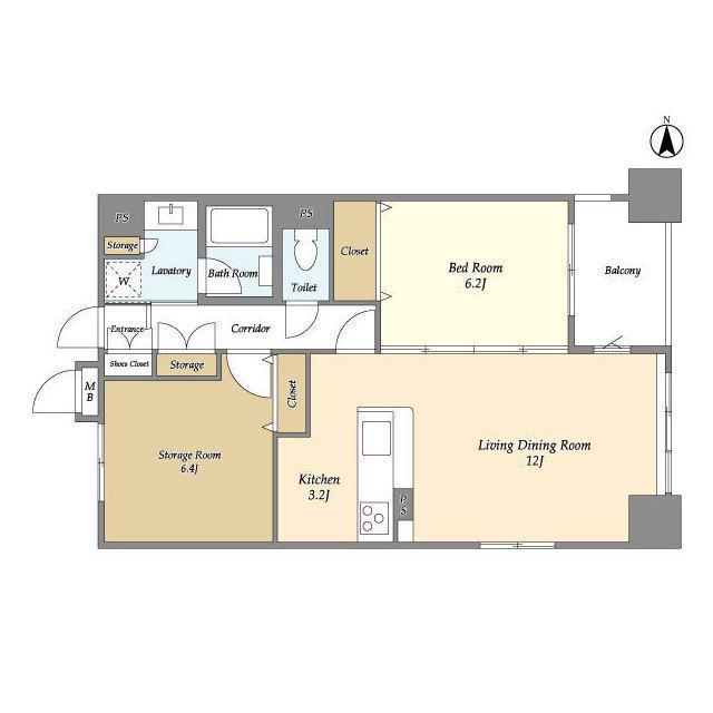レクセルマンション上野松が谷(1SLDK/5階)の間取り写真