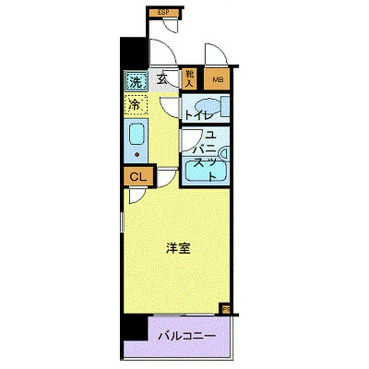 アーバイル三田慶大前 7階階 間取り